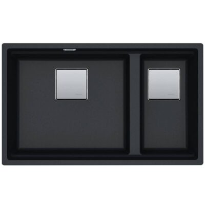 Franke-Kubus-2-KNG-120-Black-1.5-Bowl-Coloured-Sinks-125.0529.871