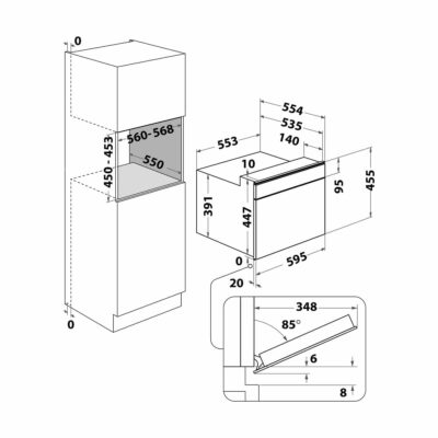 Whirlpool-Built-In-Microwave-W7-MW-461-Technical-Drawing