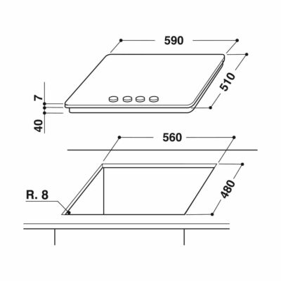Whirlpool-Gas-Hob-GOWL-628-NB-Technical-Drawing