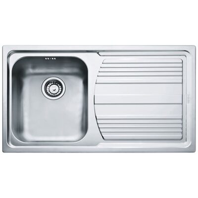 Franke-Logica-Line-LLX-611-L-Inox-Satinato-1-Bowl-Drainer-Stainless-Steel-Sinks-101.0085.775