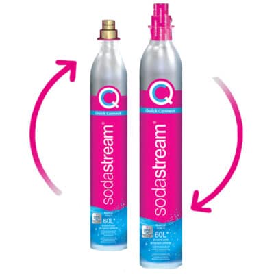 SodaStream Quick Connect Part Exchange 60L Cylinder for Water Carbonator 100000A