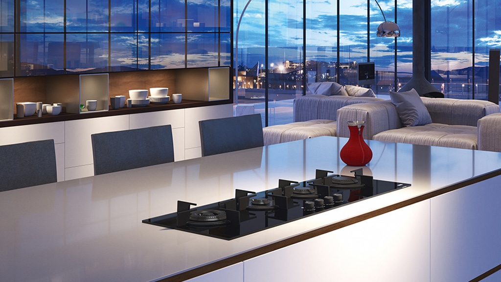 Franke Mythos Glass Black Gas Hob FHCR 1204 3G TC HE BK C