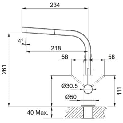 Franke Sinos Chrome Kitchen Tap 115.0259.975 -b