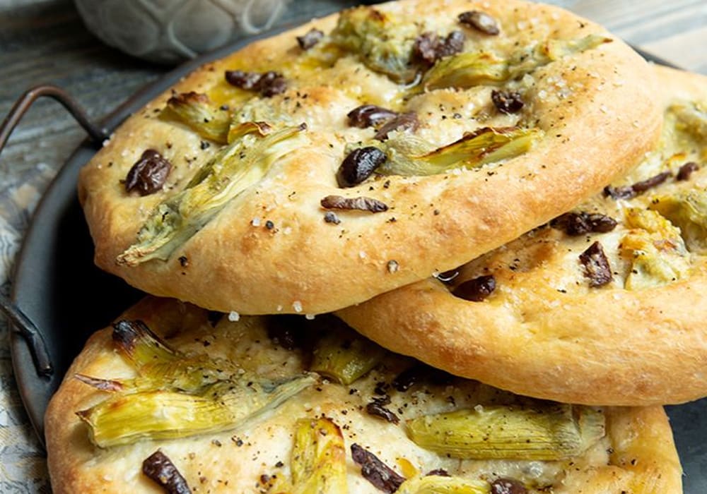 Olive & Artichoke Focaccia Olive & Artichoke Focaccia