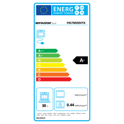 Bertazzoni Master Series Built In Electric Oven - Energy Label
