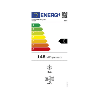 Severin Mini Freezer GS 8883 - Energy Label