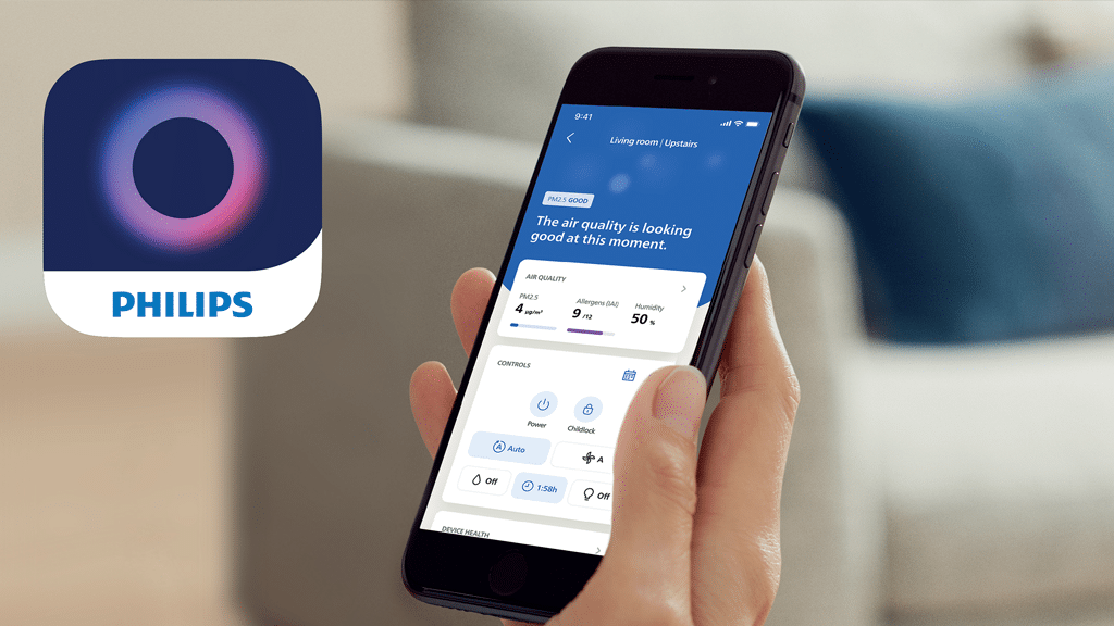 Philips Series 3000i Air Purifier AC3033 10 - Philips Air+ app