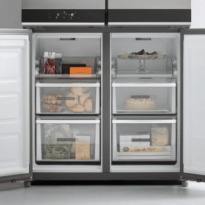 Whirlpool WQ9 B2L G American Style Fridge Freezer h