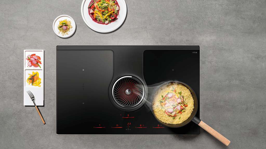 Elica NikolaTesla Flame Gas Aspiration Hob PRF0196343 h